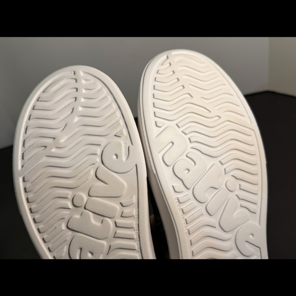 Native Miles Sugarlite Print Slip On Shoes Grey/White/Green Flax Foliage M11 main image 3